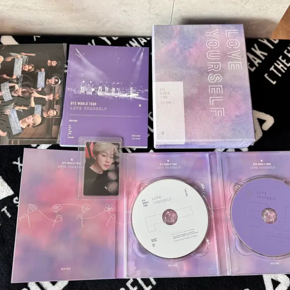 방탄소년단 뉴욕dvd (지민 포카) 풀셋