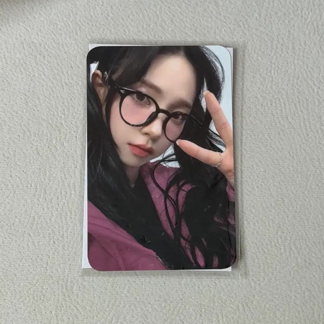 에스파 카리나 핑크후디 포토카드