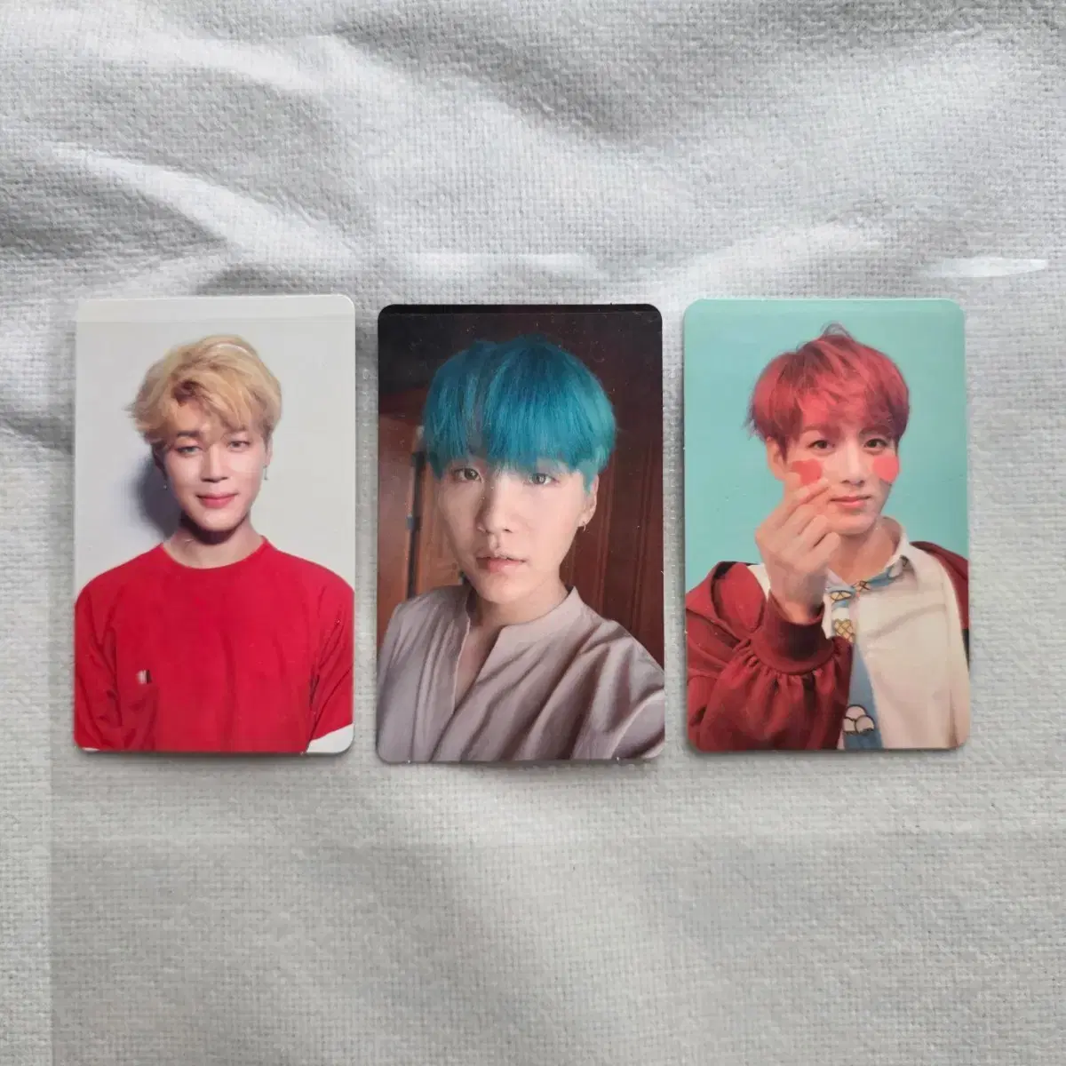 방탄소년단 포토카드 슈가 정국 지민 럽셀