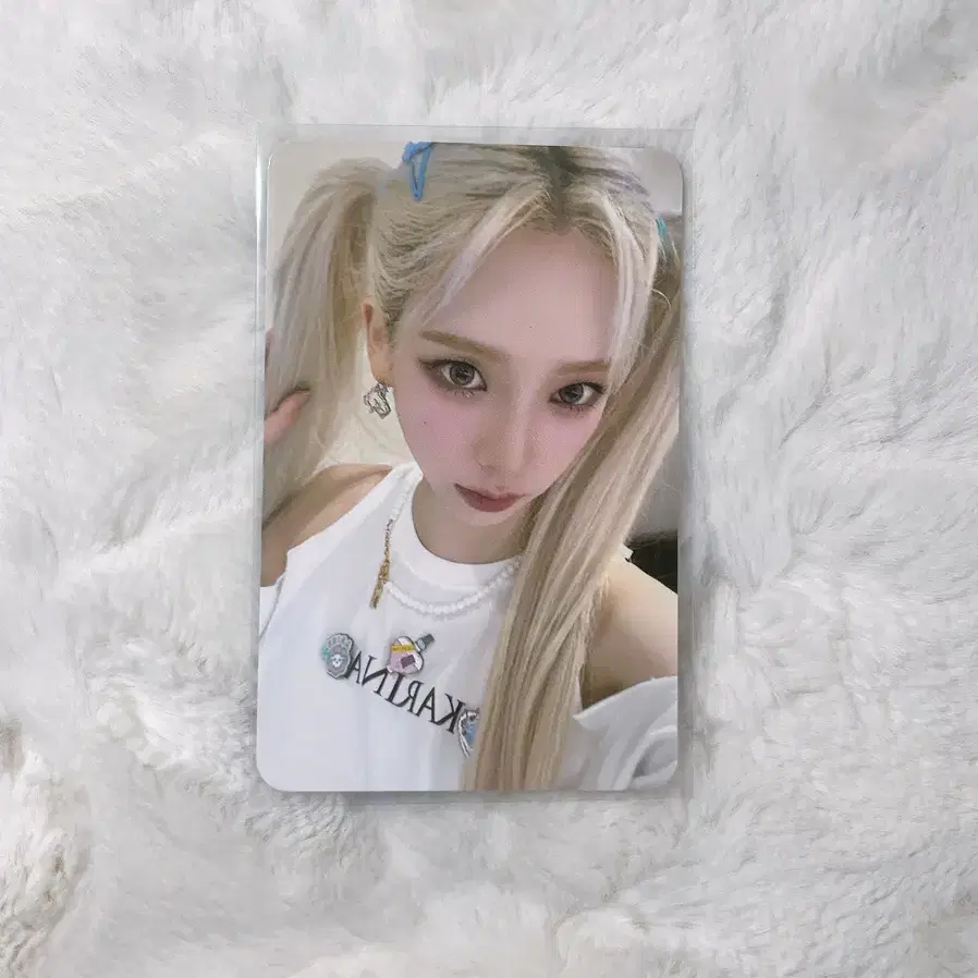 에스파 카리나 스파이시 마이월드 에버라인 포카 지젤윈터닝닝레모네이드