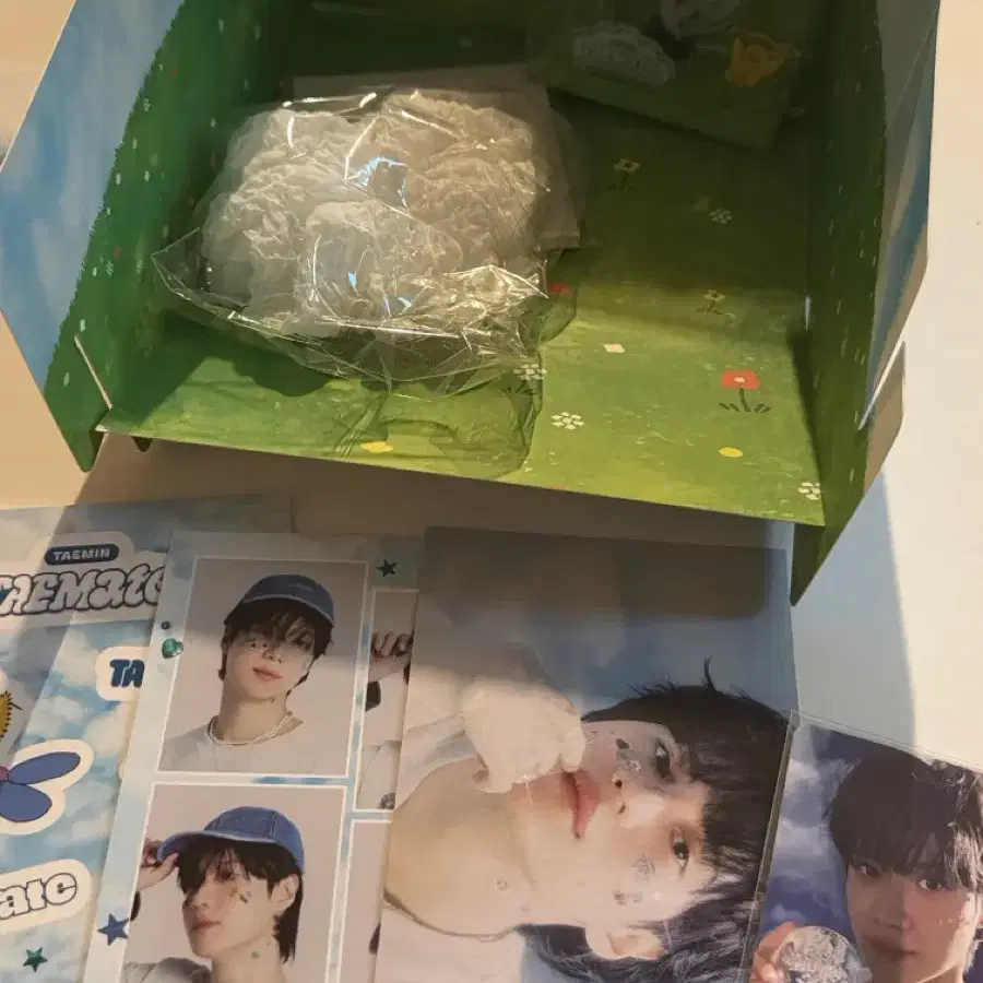 샤이니 태민 네버네버 팬미팅 역조공키트 포카 스크런치 엽서 스티커 1