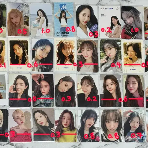 우주소녀 엑시 설아 보나 수빈 루다 다원 은서 여름 다영 연정 포카 양도 3