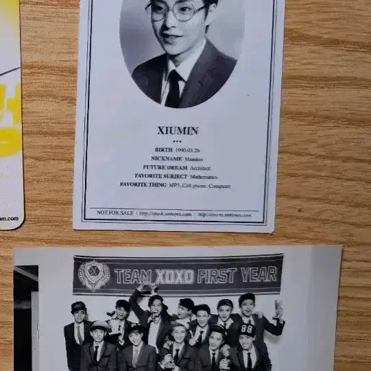 엑소 xoxo 늑대와미녀 시우민 포토카드 2