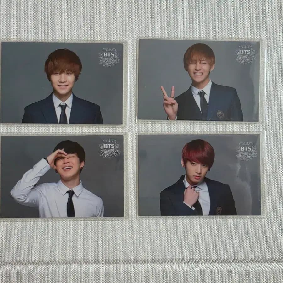 방탄 2014 일본 썸패 (썸머패키지) 포카 윤기, 지민, 태형, 정국