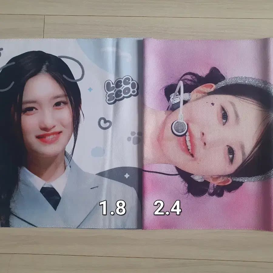아이브 장원영 이서 미사용 슬로건 포카 판매 양도