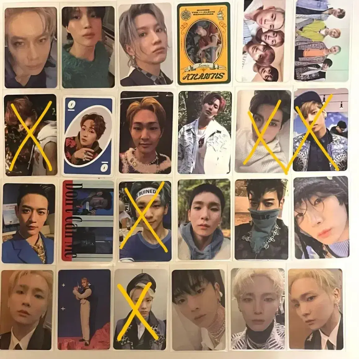 샤이니 포토카드 (키, 민호, 태민, 온유, 종현)