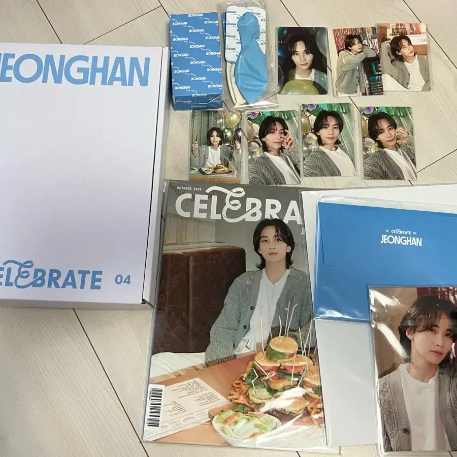 세븐틴 정한 생일박스 ver.3 포카포함 개봉상품