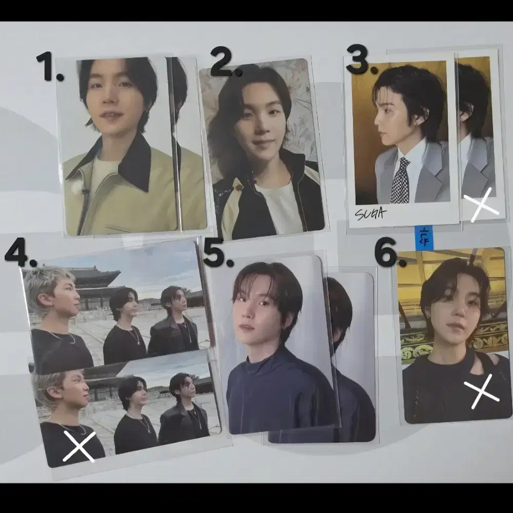 슈가 포카 SUGA PC 위버스 얼리버드 디럭스 비이닐 아미존포카 BTS
