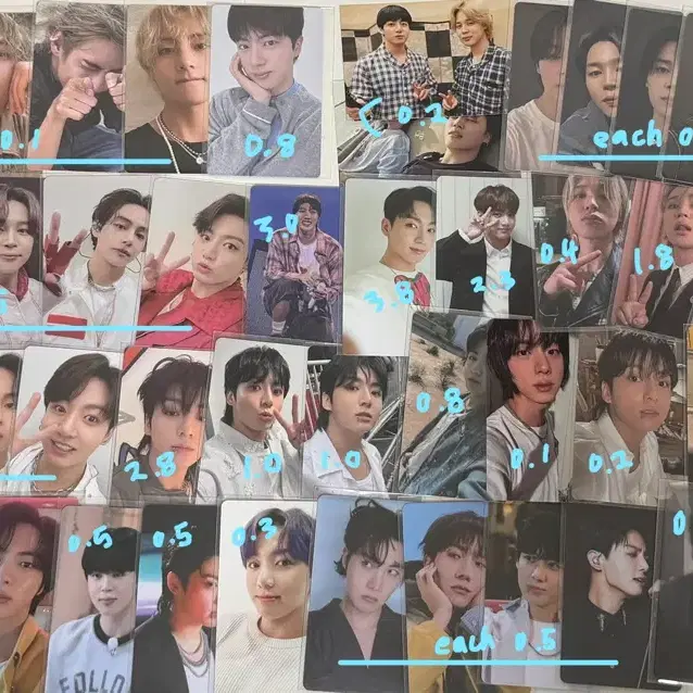 방탄 bts 포카 포토카드 양도 미공포 앨범 럭드 특전 골든 해피 티어