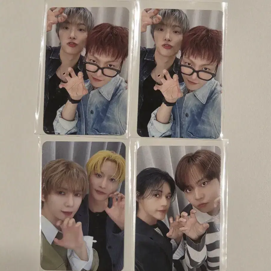 에이티즈 메이크스타 유닛 포토카드 4장 멬스 럭드 럭키드로우