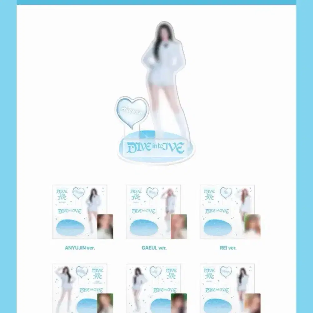 아이브 팬콘 ive md 아크릴 스탠드 + 포카 양도 레이 미개봉 2