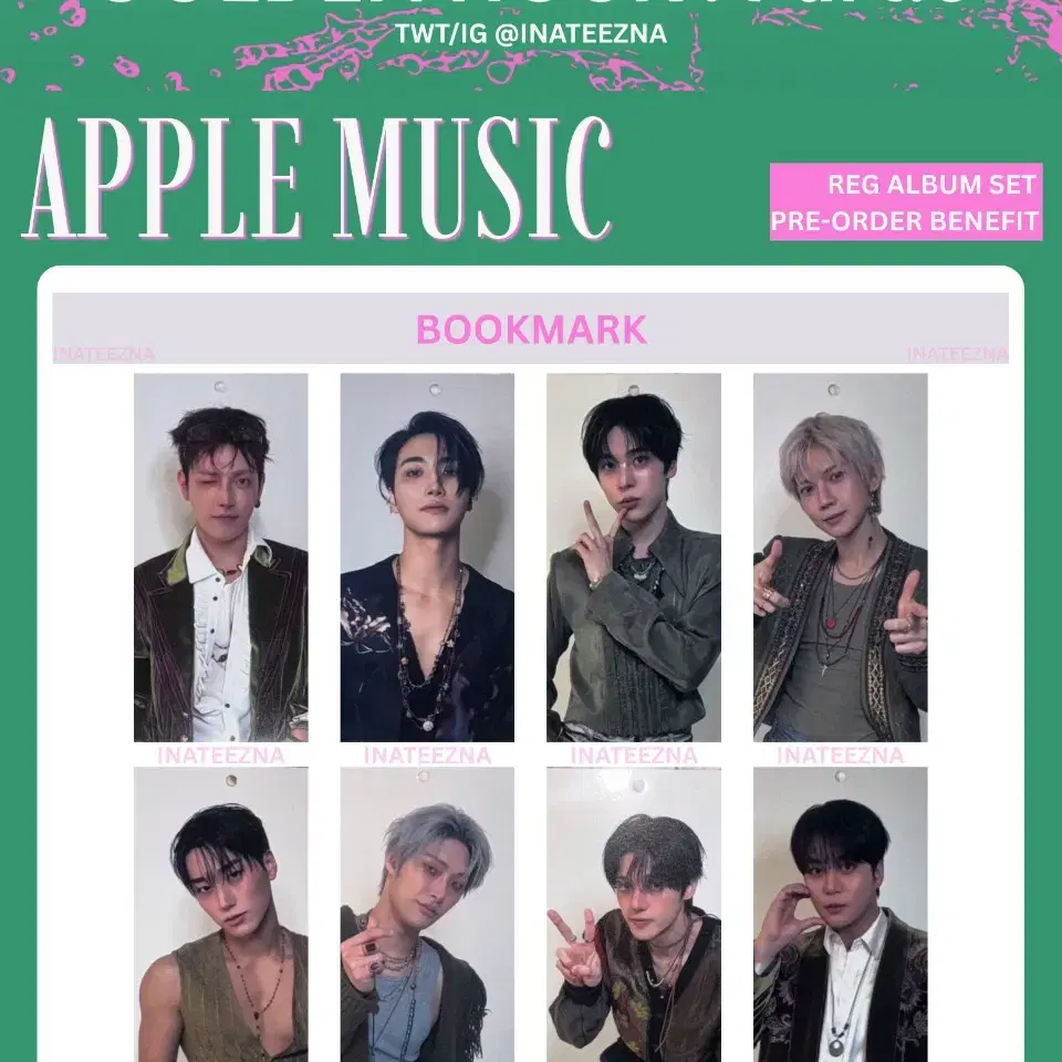 에이티즈 애플뮤직 북마크 특전 - 산 3
