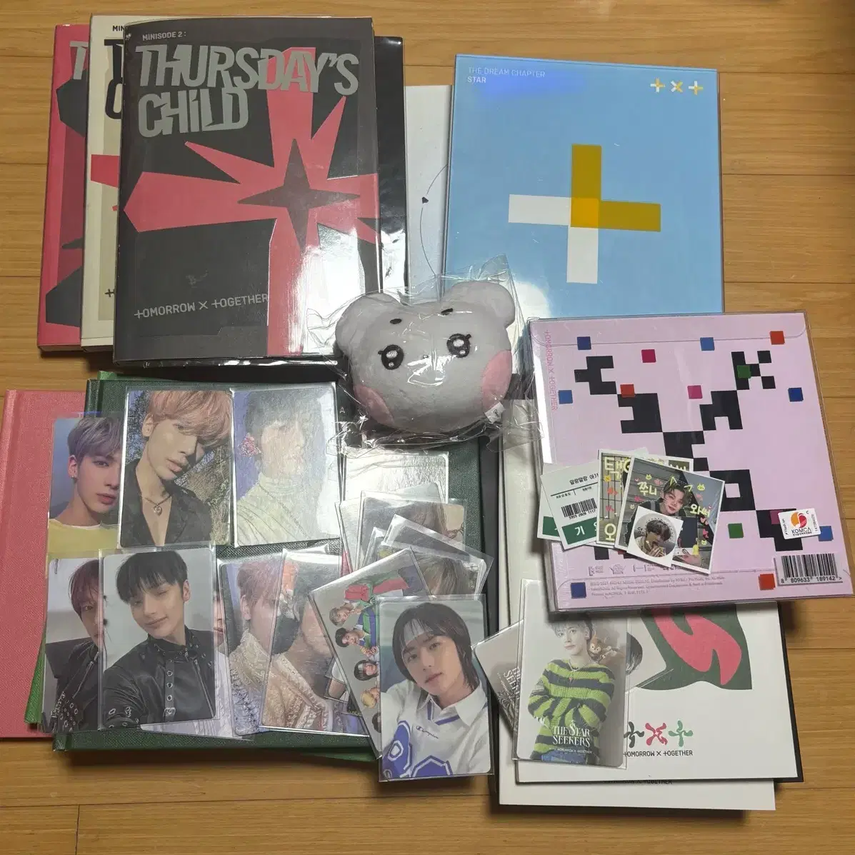 탈덕 투바투 개봉 앨범 ,포카, 인형