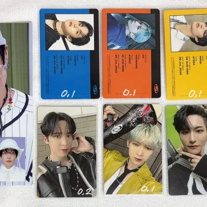 에이티즈 홍중 성화 윤호 여상 산 민기 우영 종호 포카 키트 게릴라