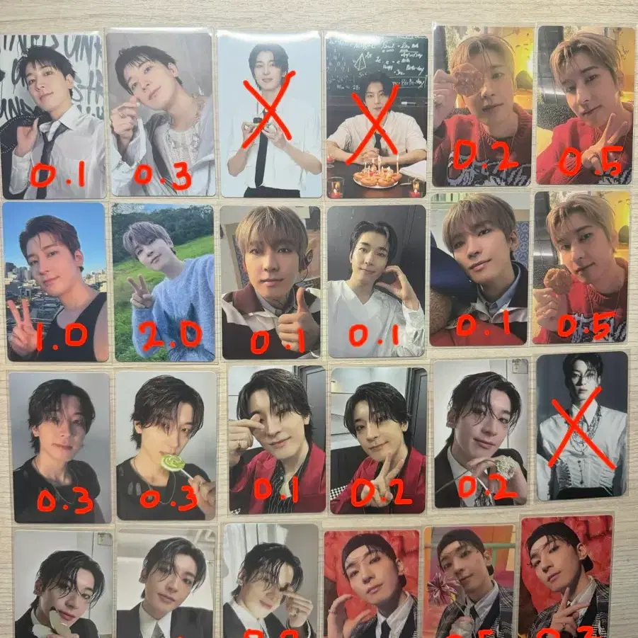 세븐틴 원우 포카 판매