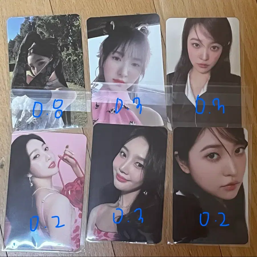 레드벨벳 포토카드 포카 아이린 웬디 조이 예리 하트주현 사이코 시그