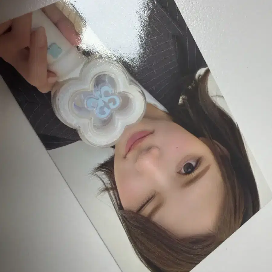 하츠투하츠 지우 응원봉 포카 4
