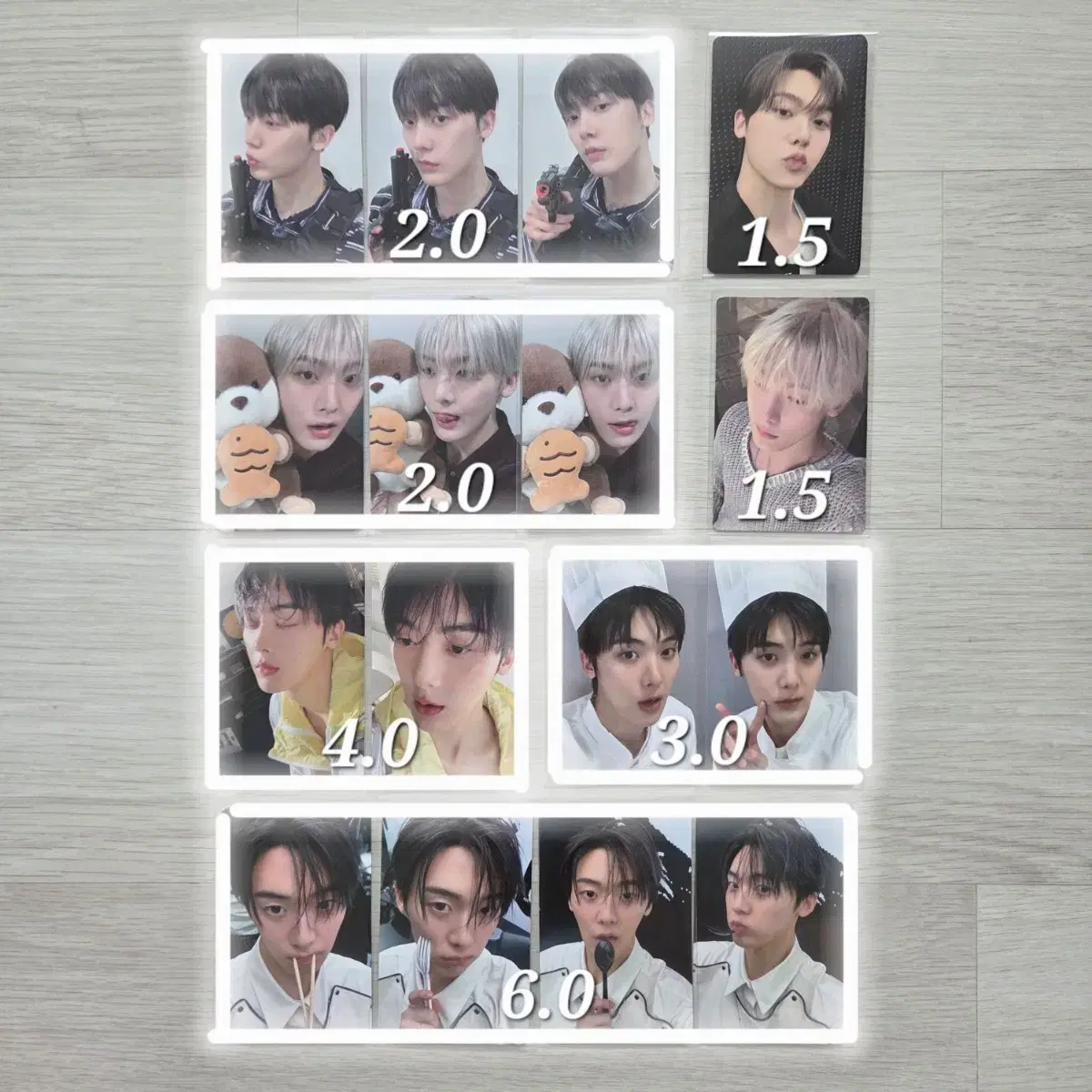 아스트로 엠제이 진진 차은우 문빈 윤산하 라키 포카 미공포 사나잇 팬콘 2
