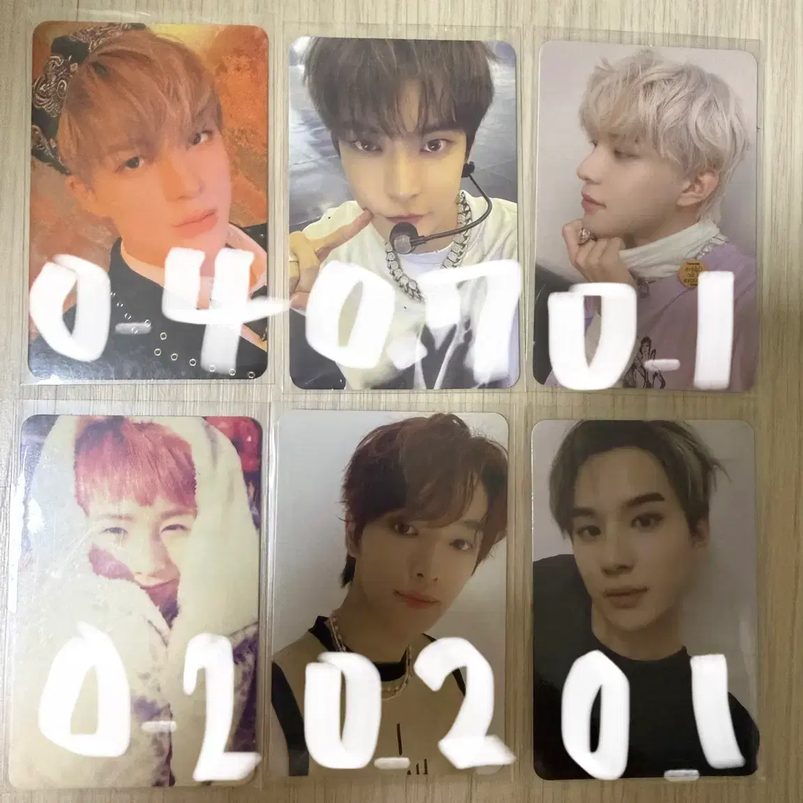 엔시티 제노 도영 정우 런쥔 라이즈 성찬 포토카드