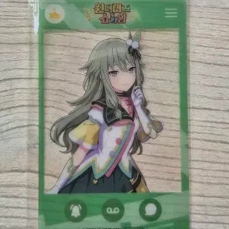 프세카 프로세카 원더쇼 쿠사나기 네네 콜라보 카페 투명 프레임 포토카드 1