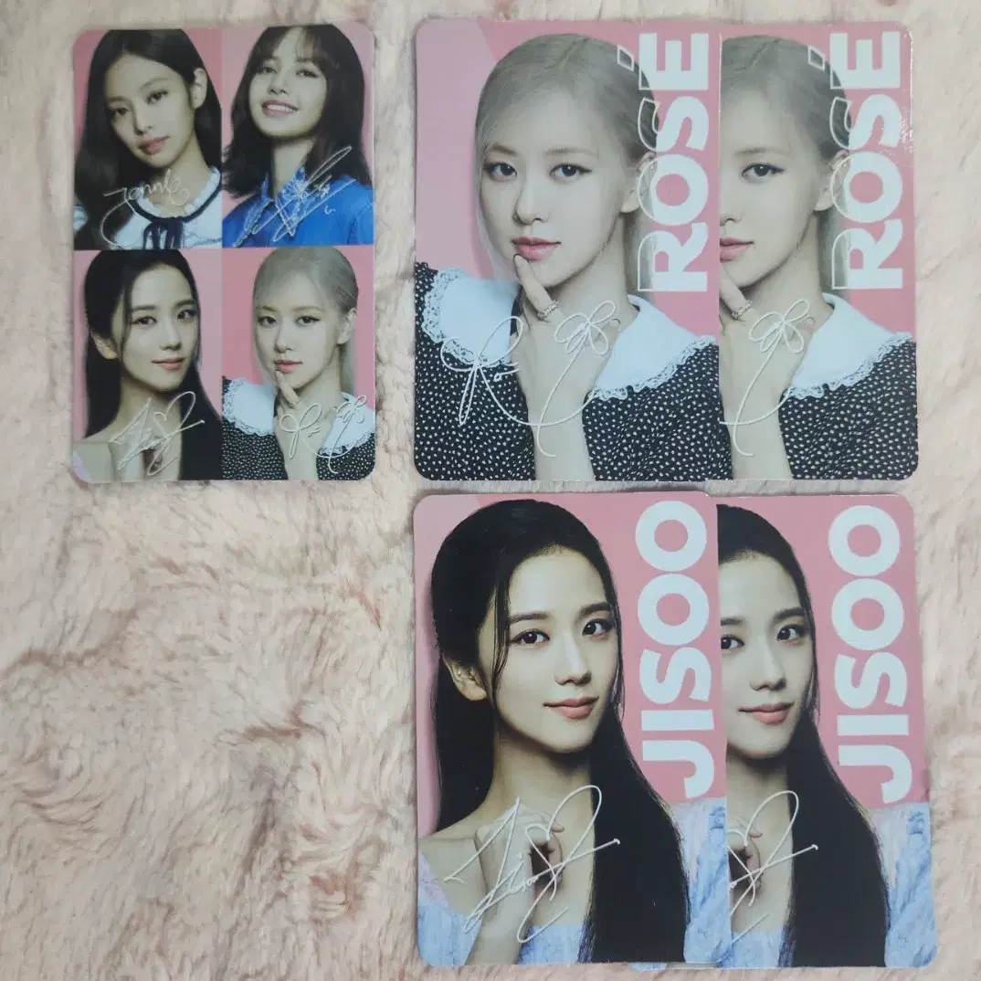 블랙핑크 블핑 오레오 한정판 콜라보 포카 로제 지수 rose jisoo