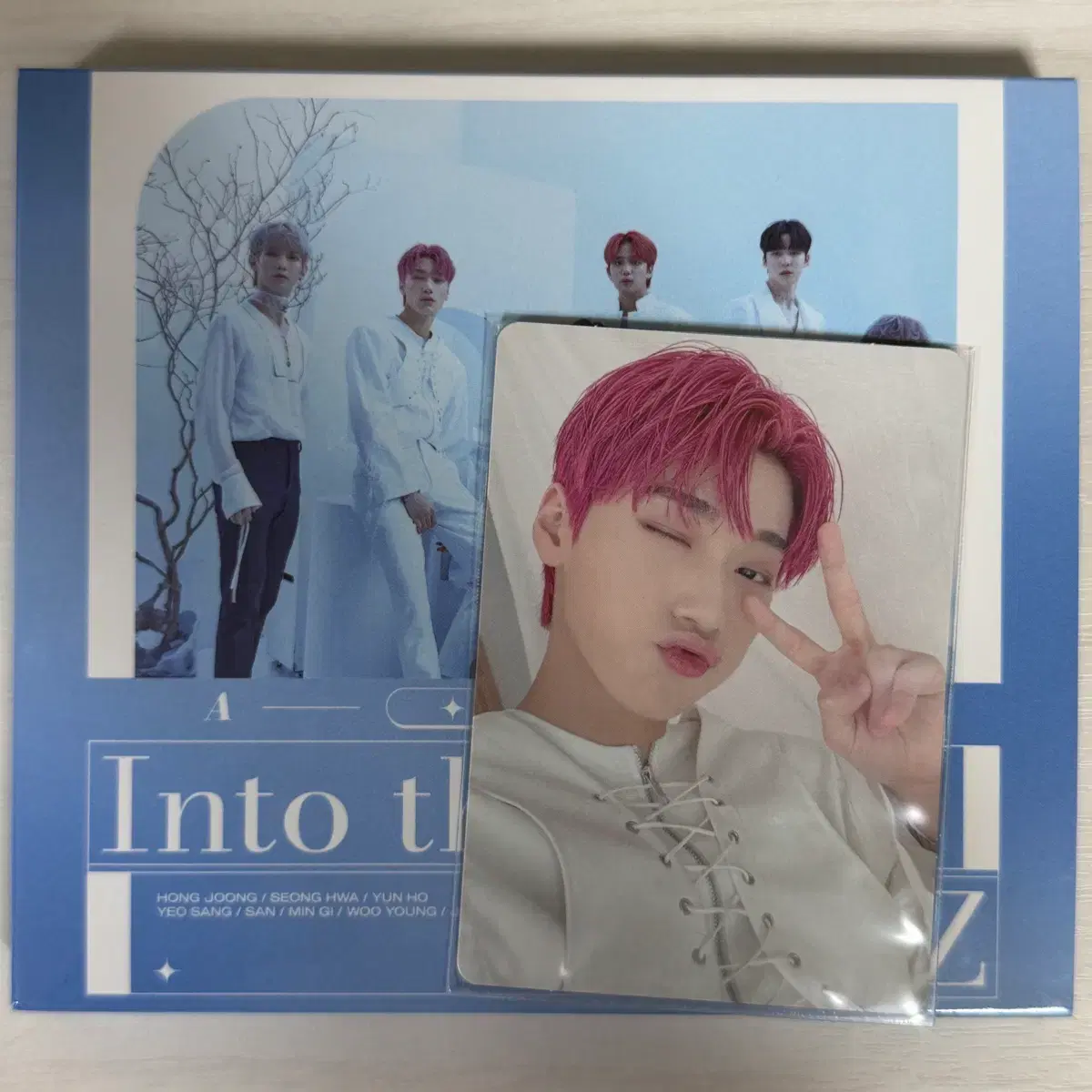 에이티즈 일본 앨범 into the A to Z 최산 산 양도 포카 1