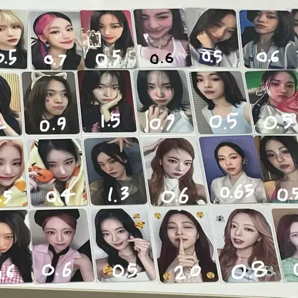 있지 itzy 포카 포토카드 미공포