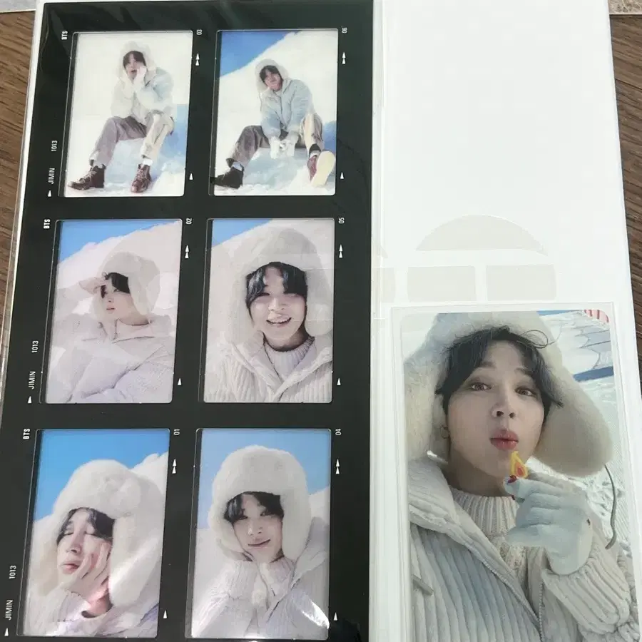 방탄 2021 윈터패키지 풀구성 지민(포카, 필름 포함) 2