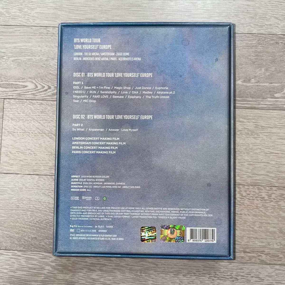방탄 럽셀콘 유럽 디비디 남준포카 미공포특전메모리즈콘서트아미밤럭드아미존 3