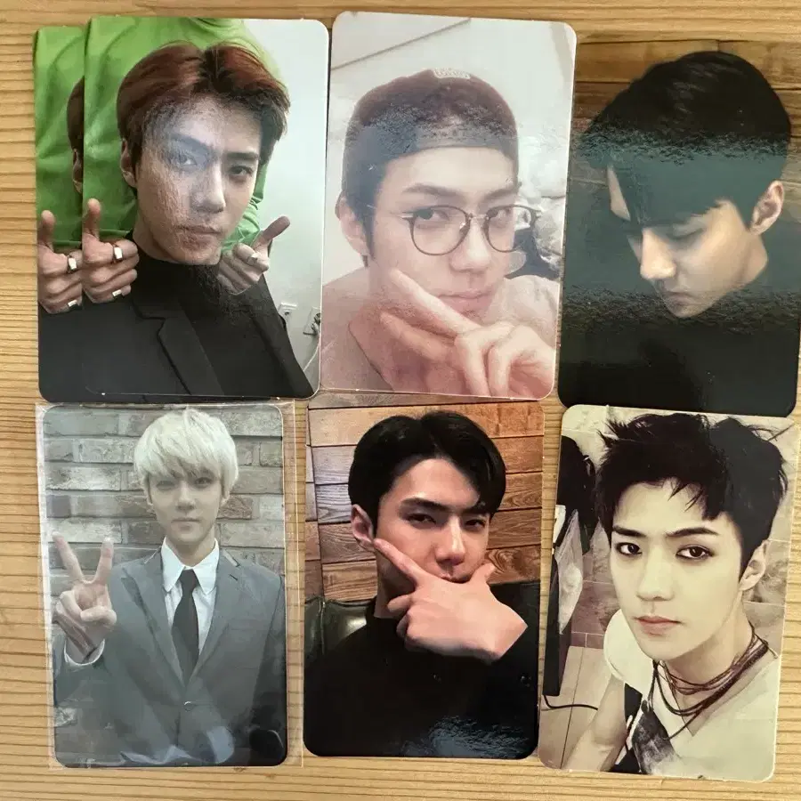 엑소 시우민, 수호, 찬열, 디오, 카이, 세훈 포카 양도