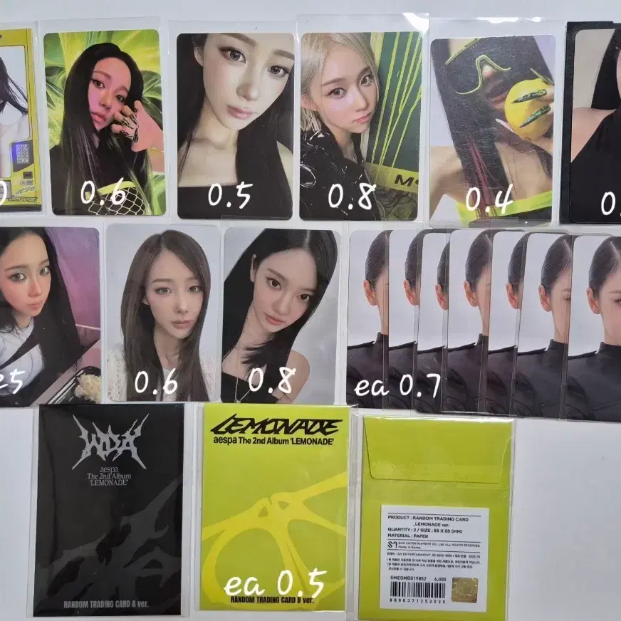 에스파 aespa 레모네이드 팝업 포카 럭드 포토카드 양도 1