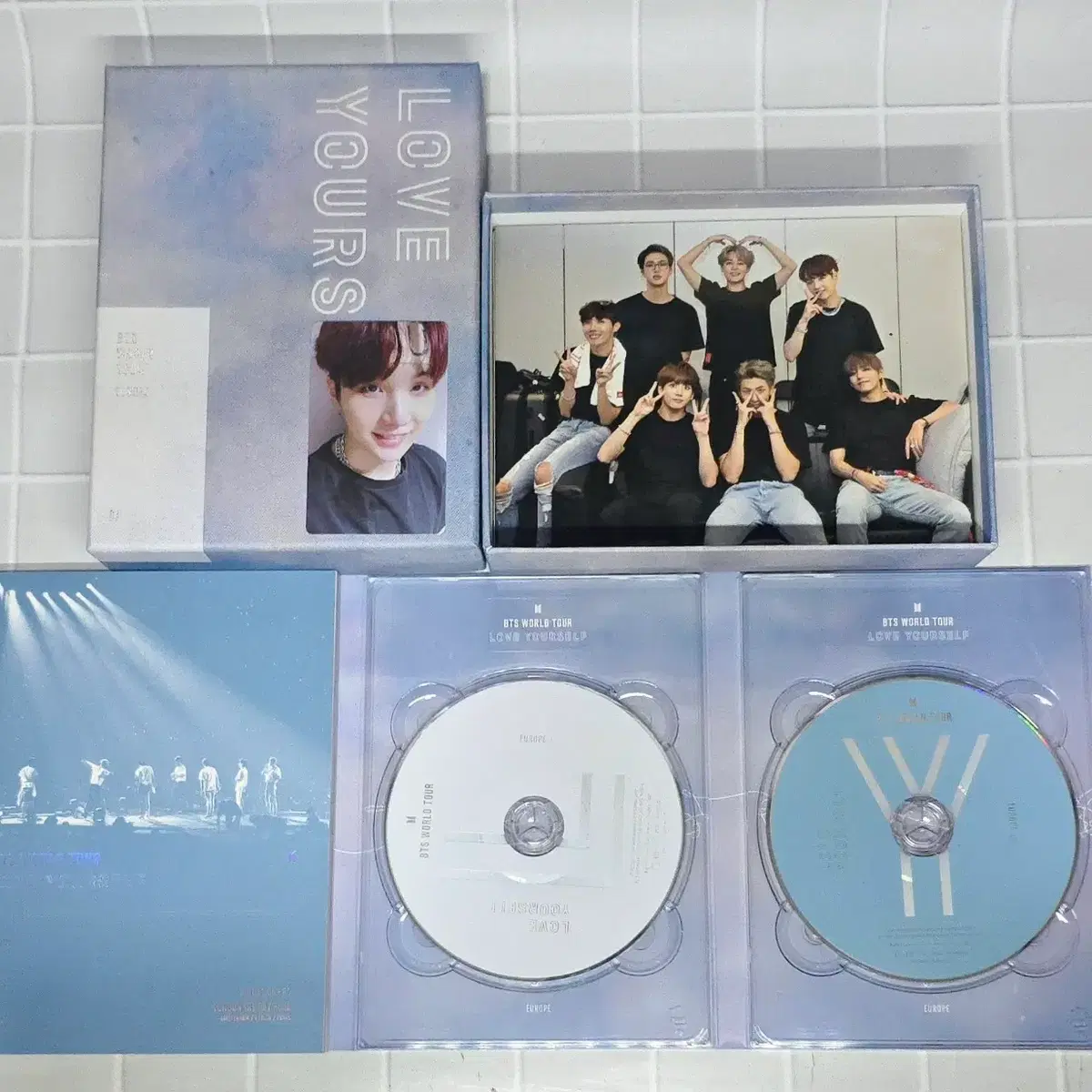 BTS LYS 유럽 DVD 풀셋 슈가 포토카드 포함 풀셋 SUGA PC 2