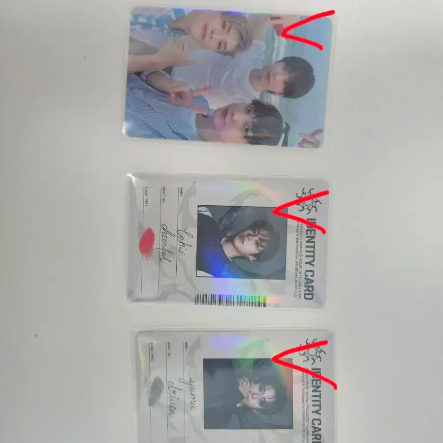 앤팀 하루아 유마 후마 케이 포카 포토카드 판매 5