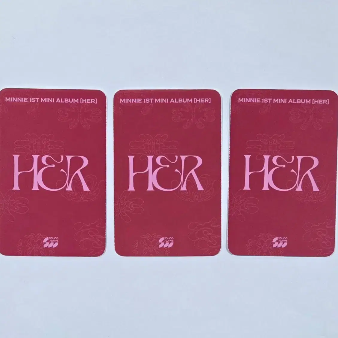 (여자)아이들 민니 HER 사운드웨이브 특전 포카 포토카드 2