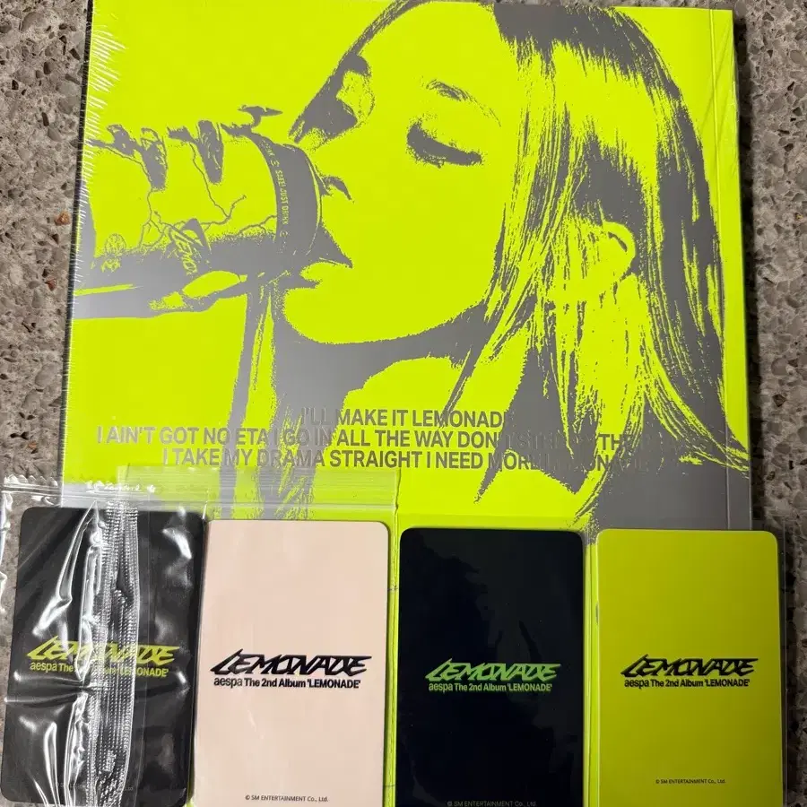 에스파 Lemonade 윈터 Acid 앨범 & 럭드 포카 4종 2