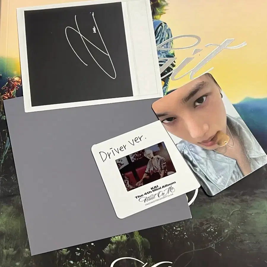 카이 KAI 4집 미니앨범 Wait On Me 앨범 포카 포함
