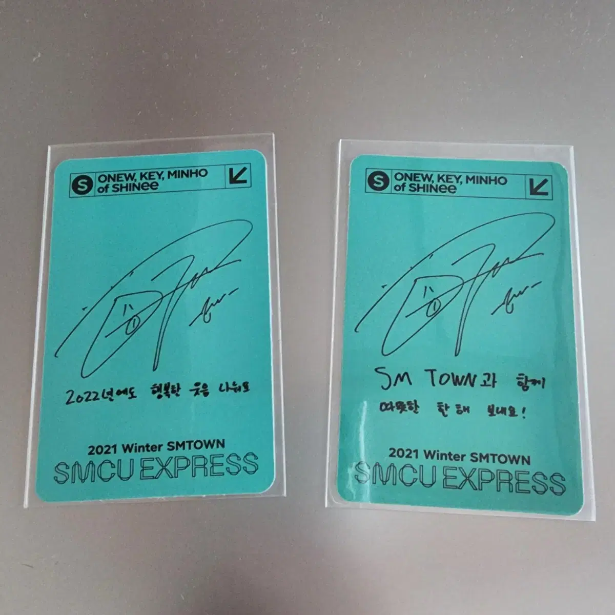 SMCU2021 샤이니 온유 포카 2종 2