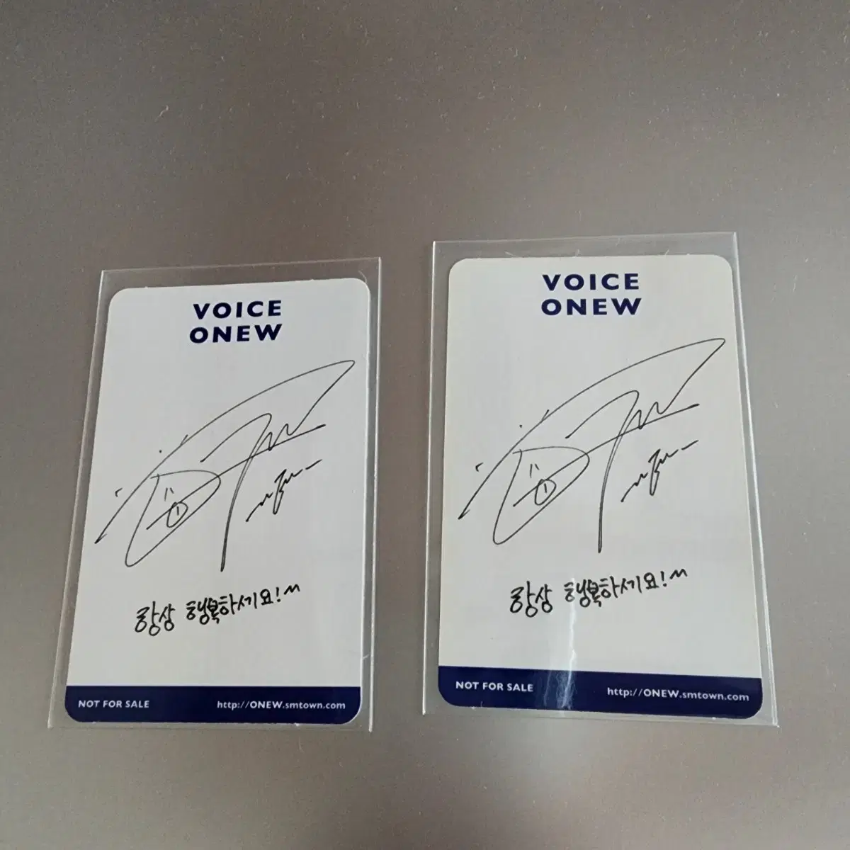 온유ONEW 보이스VOICE 포카 2종 2