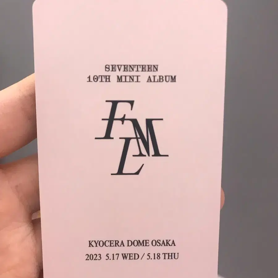 세븐틴 fml kms 에스쿱스 포카 2