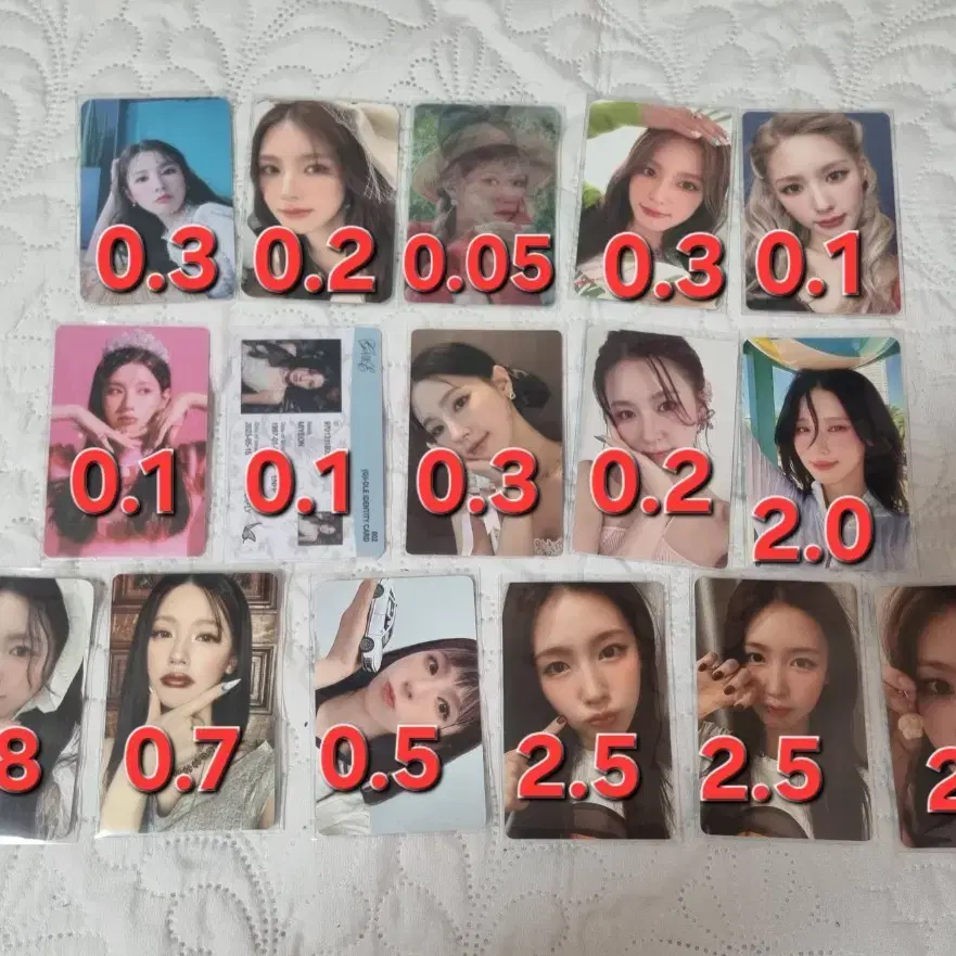 뒷장있음 여자아이들 포카 양도 미연 민니 소연 우기 슈화 1