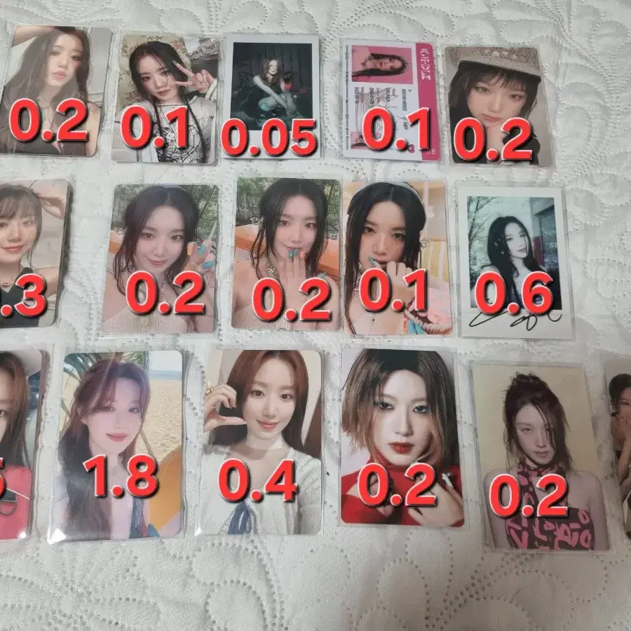 뒷장있음 여자아이들 포카 양도 미연 민니 소연 우기 슈화 4