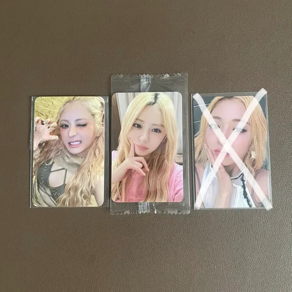 르세라핌 허윤진 pureflow 미공포 럭드 윤진 포카 분철