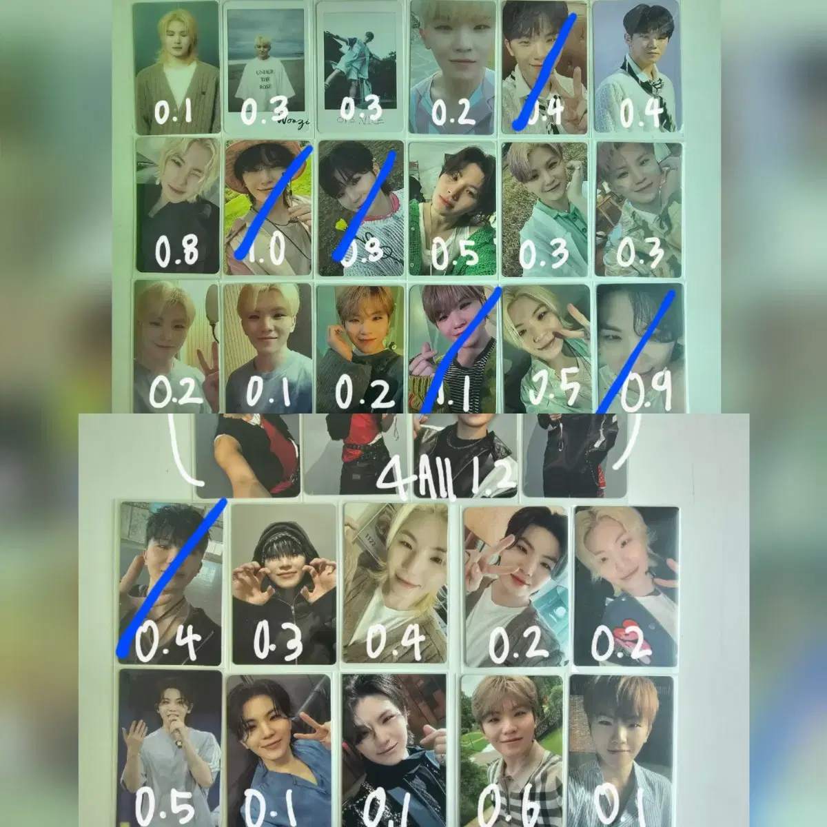 세븐틴 우지 포토카드 포카 굿즈 팝니다 1