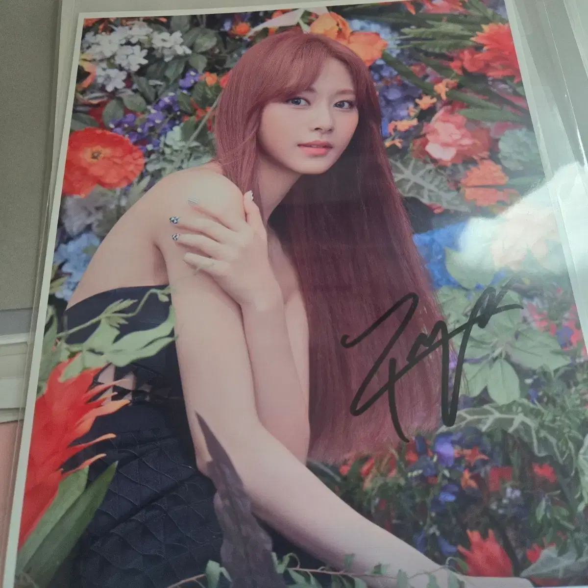 트와이스 쯔위 포토카드 싸인 1
