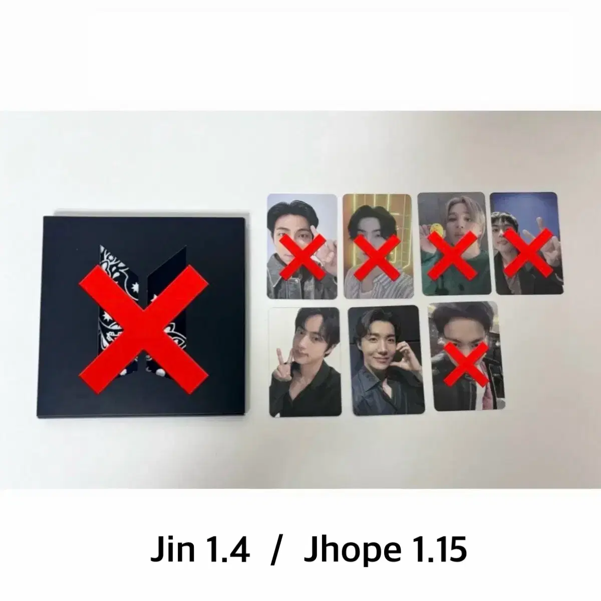 방탄 페스타 아미존 jin jhope 포카 판매 armyzone bts 1