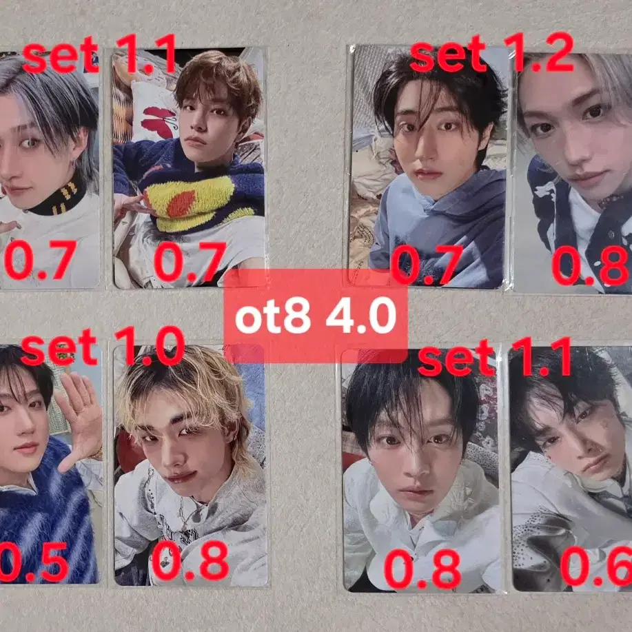 스키즈 팬미팅 md 4만원 포카 미공포 pob benefit ot8 2