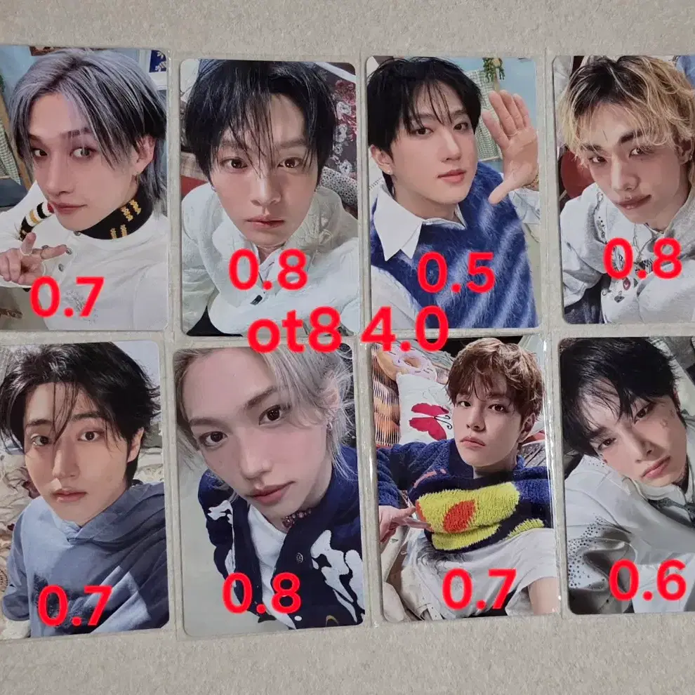 스키즈 팬미팅 md 4만원 포카 미공포 pob benefit ot8 3
