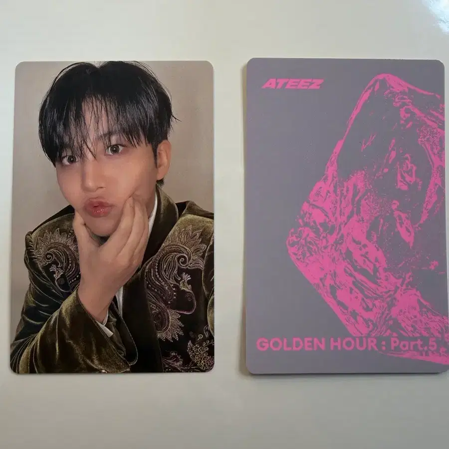 에이티즈 종호 포토카드 poca album