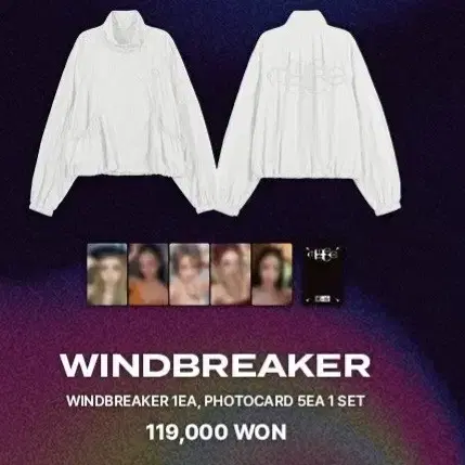 아이들 팝업 바람막이 포카 분철 windbreaker 미연민니소연우기슈화
