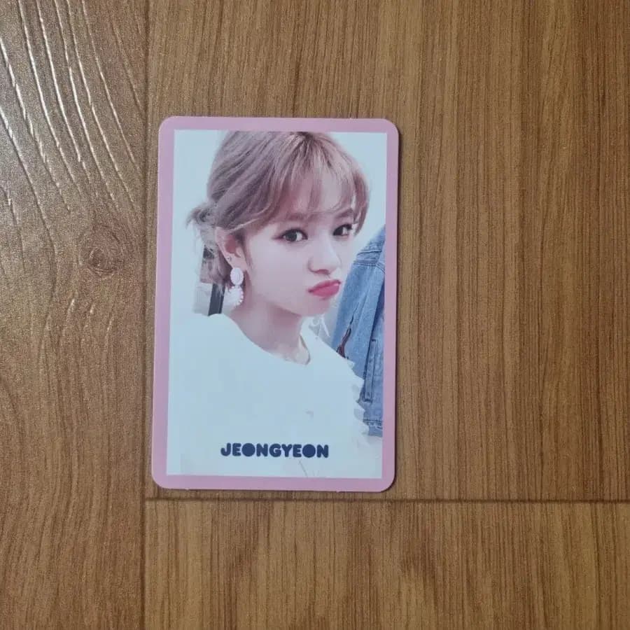 트와이스 시그널 핑크 정연 포토카드 (포카)